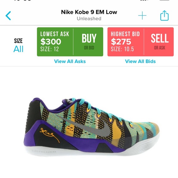 kobe 9 size 12